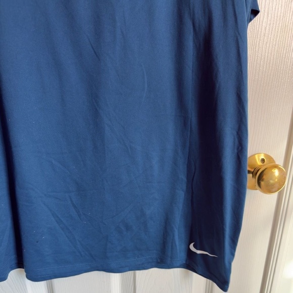 Nike Womens Dri Fit Blue Short sleeve Running Top Size 2X - Picture 4 of 7